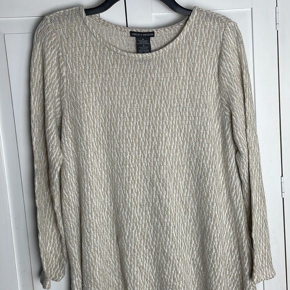 Chelsea and Theodore “Warm Stone” Sweater Size Medium - Picture 9 of 11